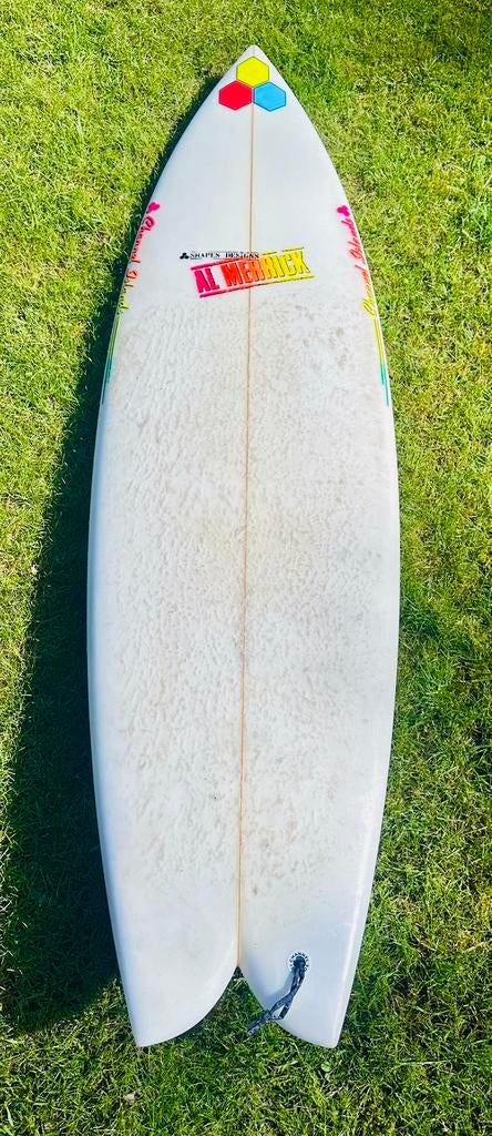Al Merrick fishbeard twin fin fish surfboard, surfplank, Watersport en Boten, Golfsurfen, Ophalen, Zo goed als nieuw, Fish