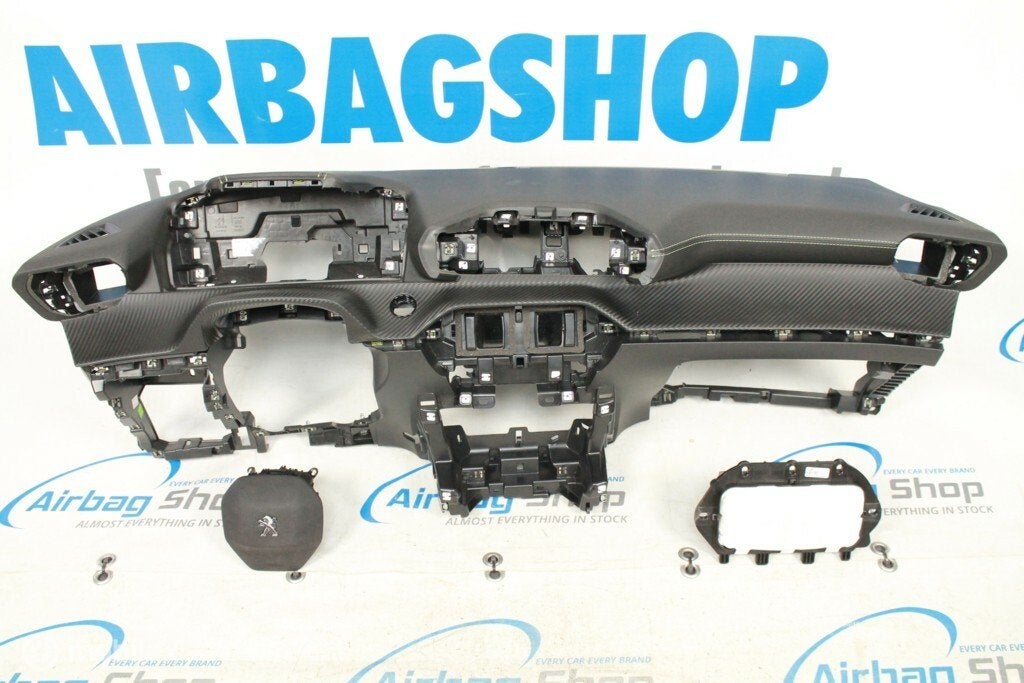 Airbag kit Tableau de bord carbon avec couture Peugeot 208, Autos : Pièces & Accessoires, Enlèvement ou Envoi, Utilisé