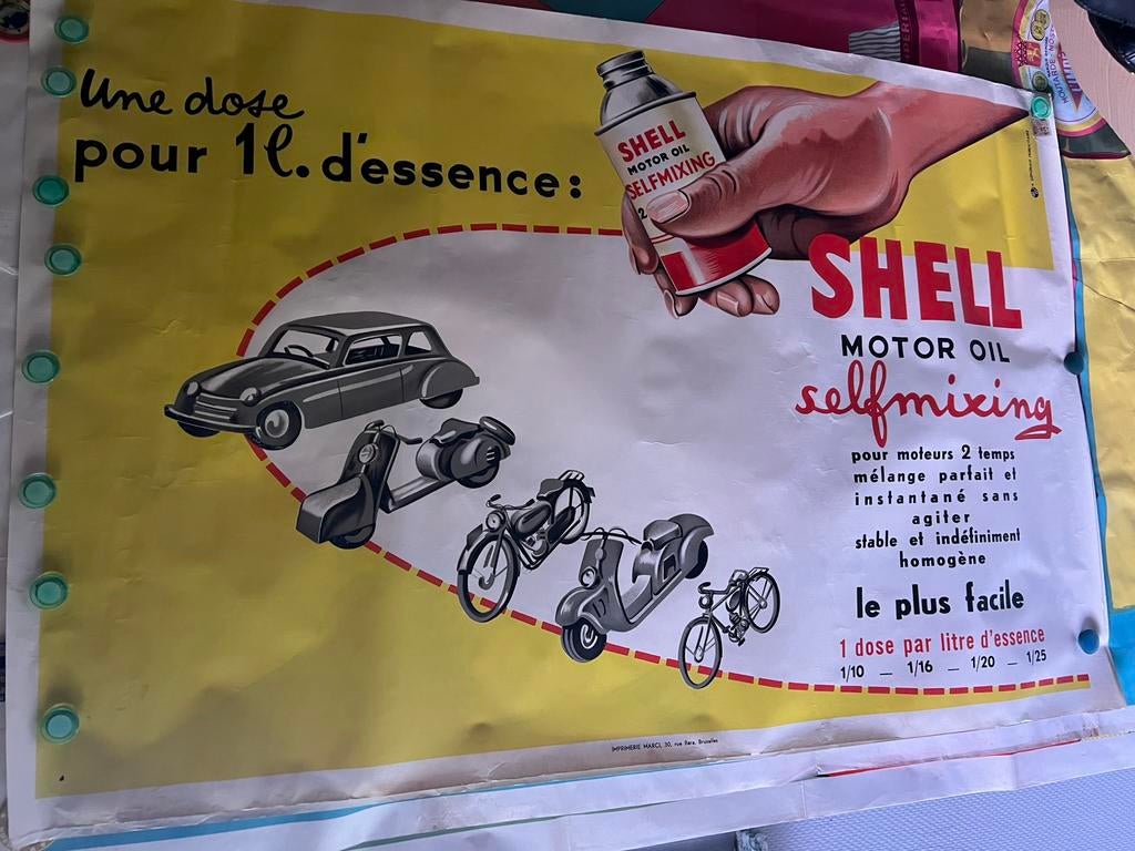 Vintage poster shell olie, Ophalen