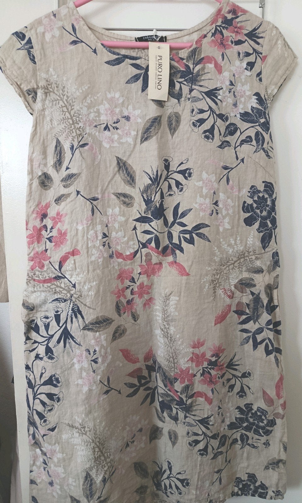 Robe, Made in ITALY 90% LIN, taille M, Enlèvement ou Envoi