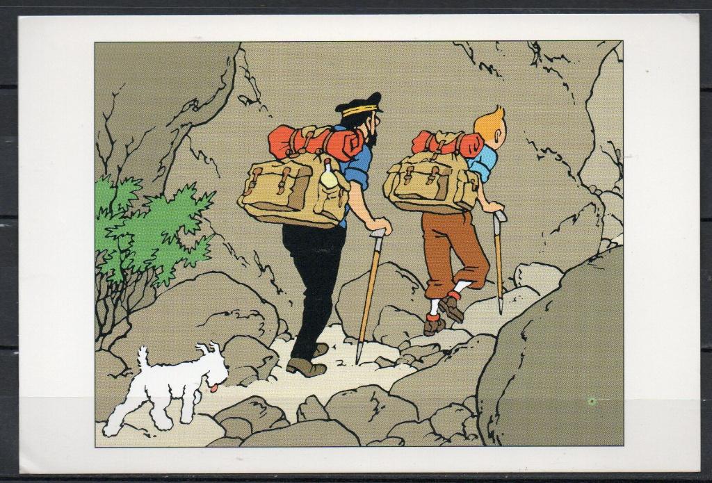 Carte postale : Hergé : Tintin T03, Enlèvement