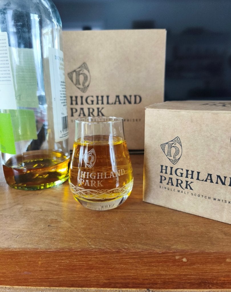 Highland Park Collectorset - 9 glazen „Viking Code”, Verzamelen, Glas en Drinkglazen, Nieuw, Borrel- of Shotglas, Ophalen of Verzenden