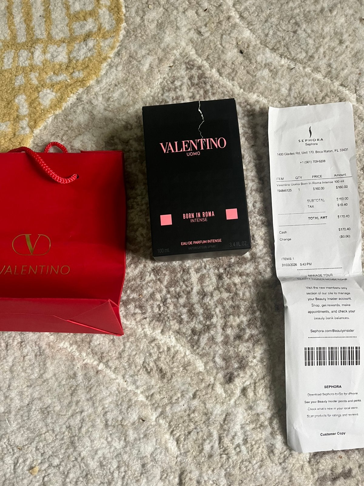 Valentino parfume, Enlèvement ou Envoi, Comme neuf