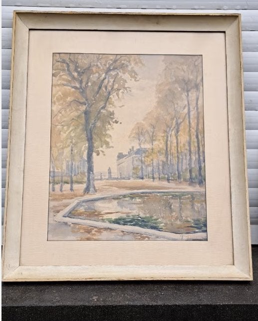 aquarelle signe f wilmaers, Antiquités & Art, Enlèvement ou Envoi, Aquarelle