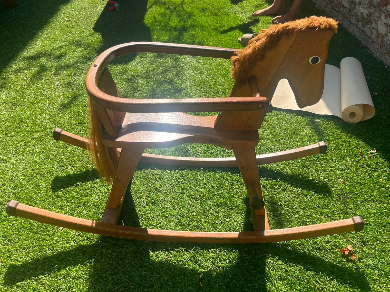 Houten hobbelpaard, Ophalen, Gebruikt
