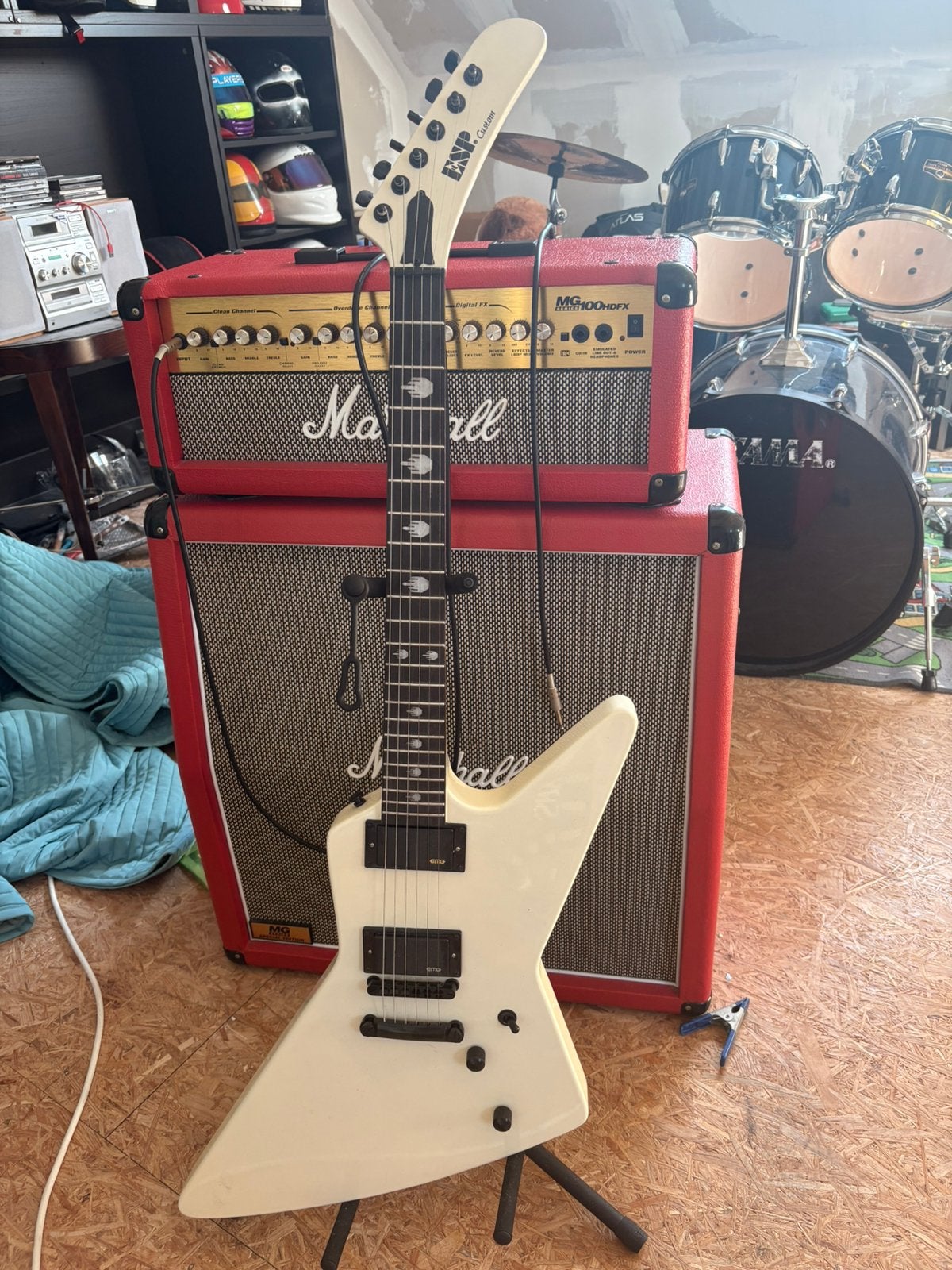 ESP explorer James Hetfield Replique, Muziek en Instrumenten, Ophalen, Zo goed als nieuw, Overige merken