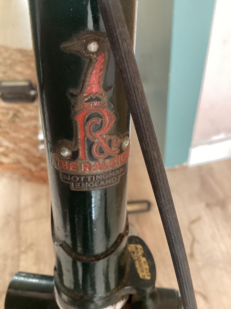 Cadre Raleigh annees 70, Ophalen