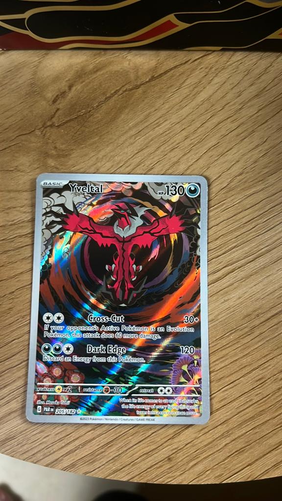 Zeldzame pokemon kaart , Yveltal, Ophalen of Verzenden, Nieuw, Foil