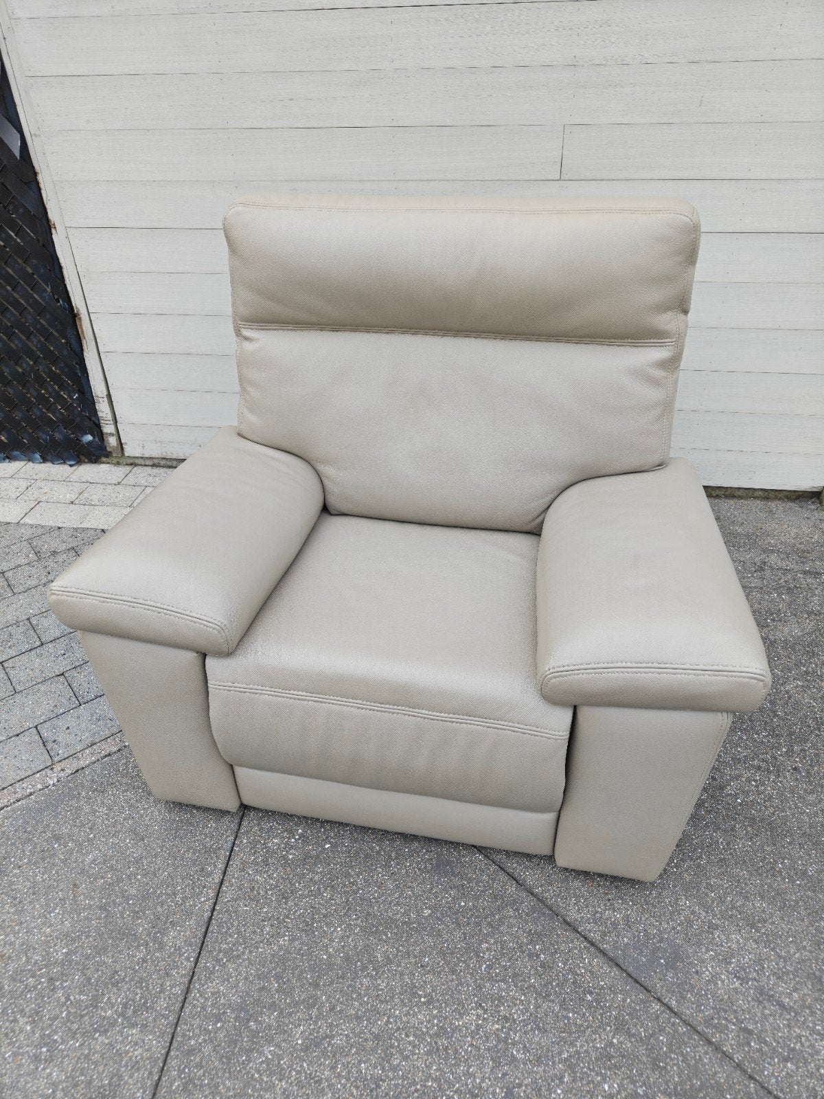 Zetel 1 persoons - Fauteuil - Beige, 75 à 100 cm, Moins de 150 cm, Banc droit, Une personne