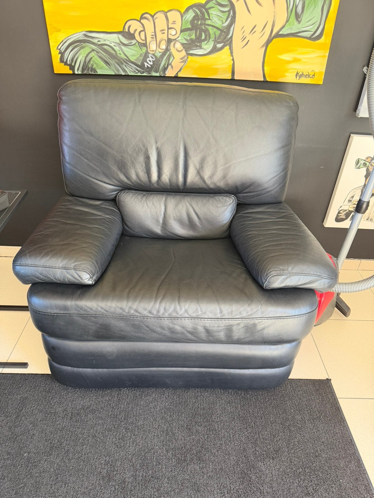 Relax zetel, Ophalen, Zo goed als nieuw, Leer