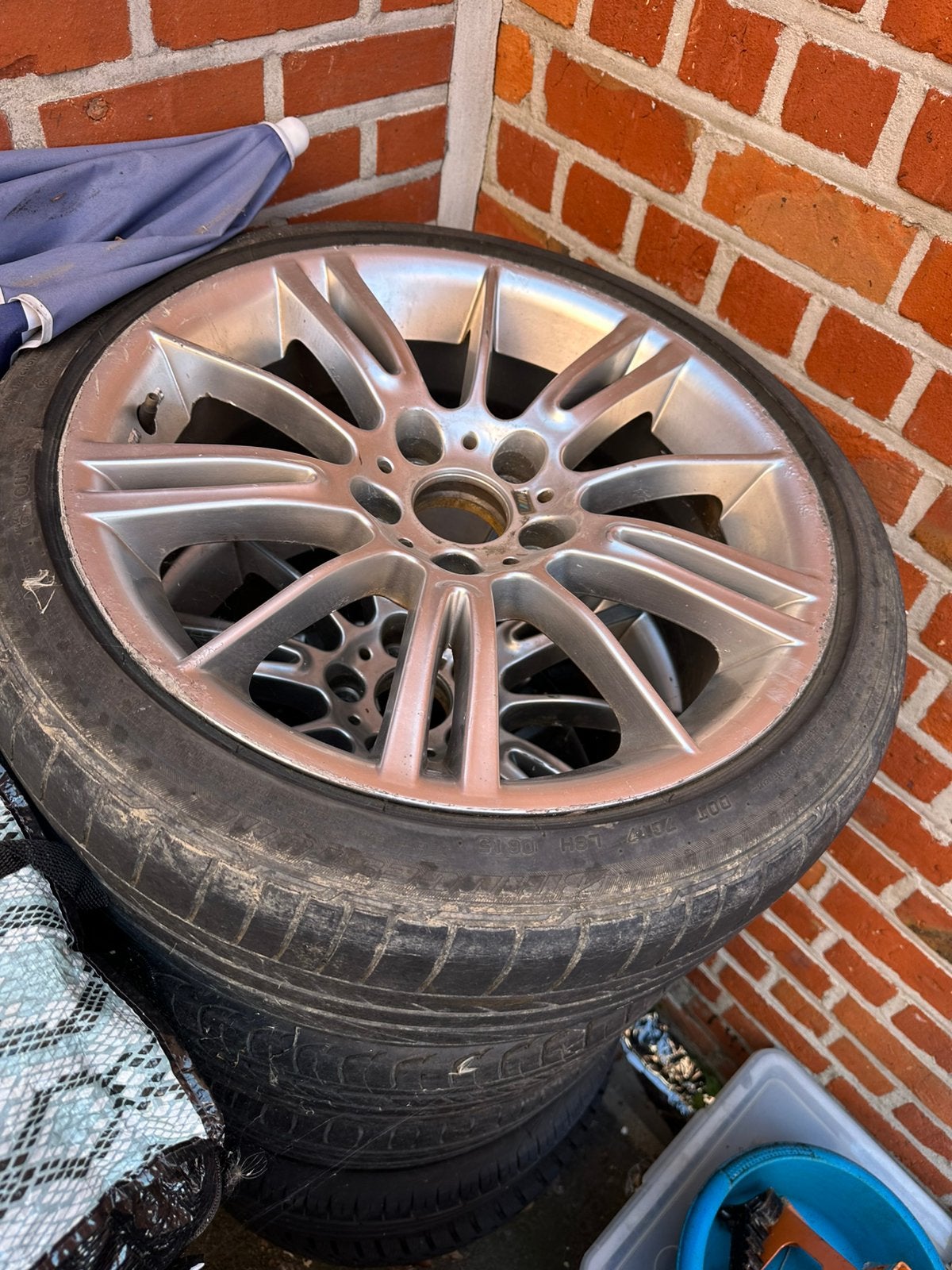 Bmw velgen met werk aan!!, Auto-onderdelen, Ophalen, Banden en Velgen