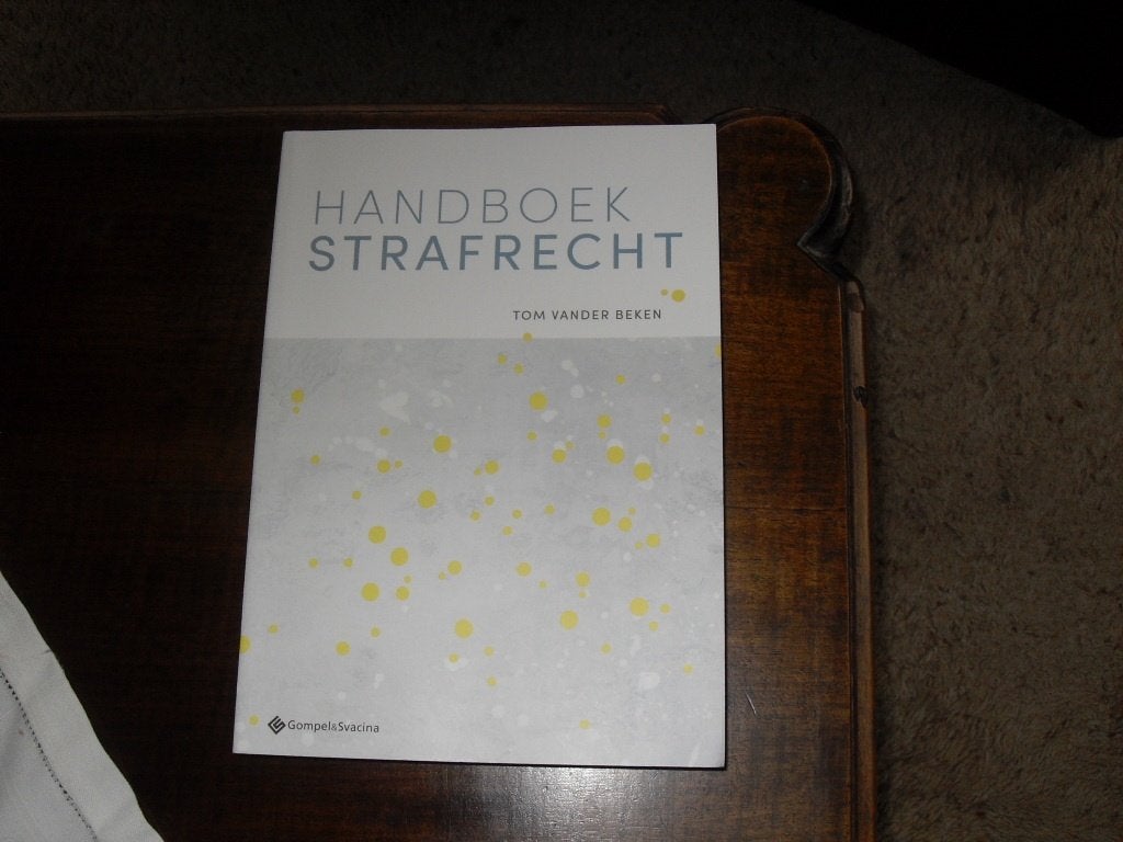 handboek van het strafrecht 2025, Boeken, Ophalen of Verzenden, Zo goed als nieuw, Tom van der beken