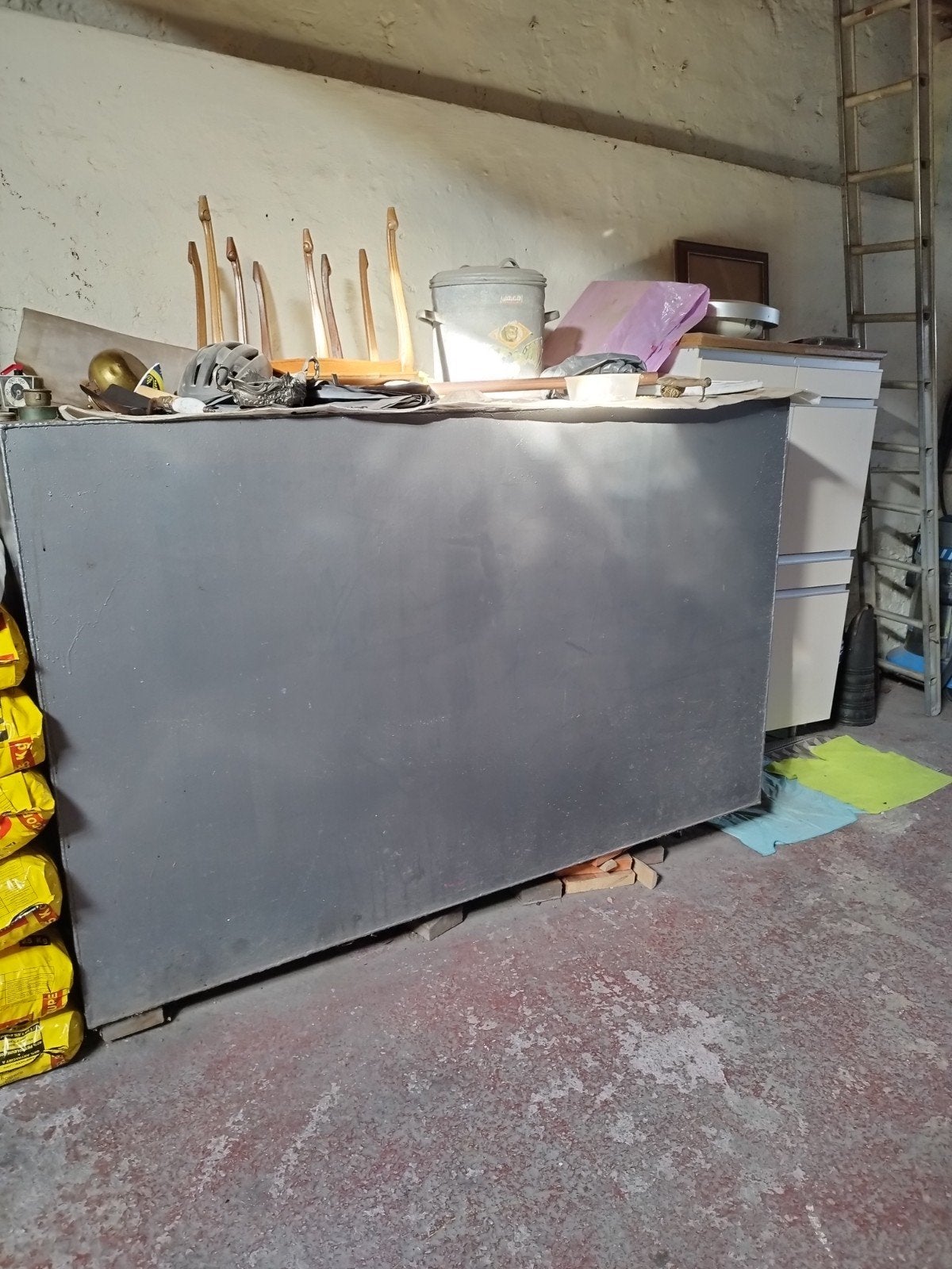 citerne mazout L2M l 1M H 1.25 M. 2500 litres, Ophalen, Gebruikt