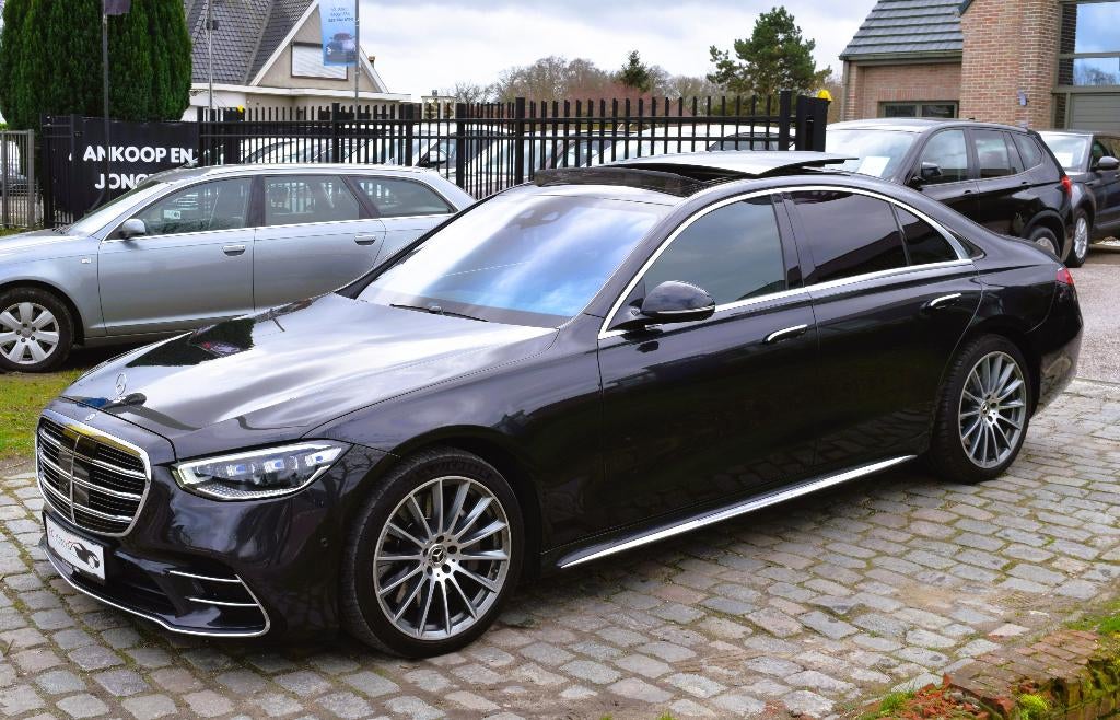 Mercedes S400d 4-Matic/2x AMG LINE/FULL OPTIE/HISTORY, Auto's, Mercedes-Benz, Automaat, 4 deurs, Lichtsensor, Leder