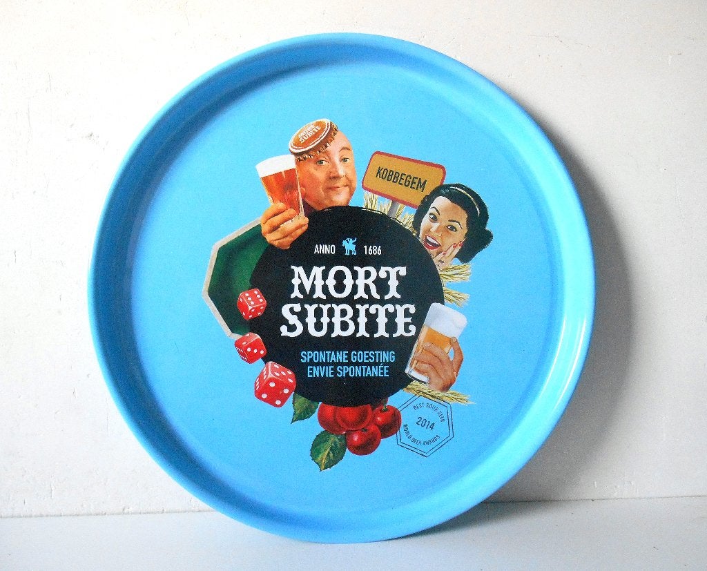 Plateau de Mort Subite, Enlèvement ou Envoi, Comme neuf, Panneau, Plaque ou Plaquette publicitaire