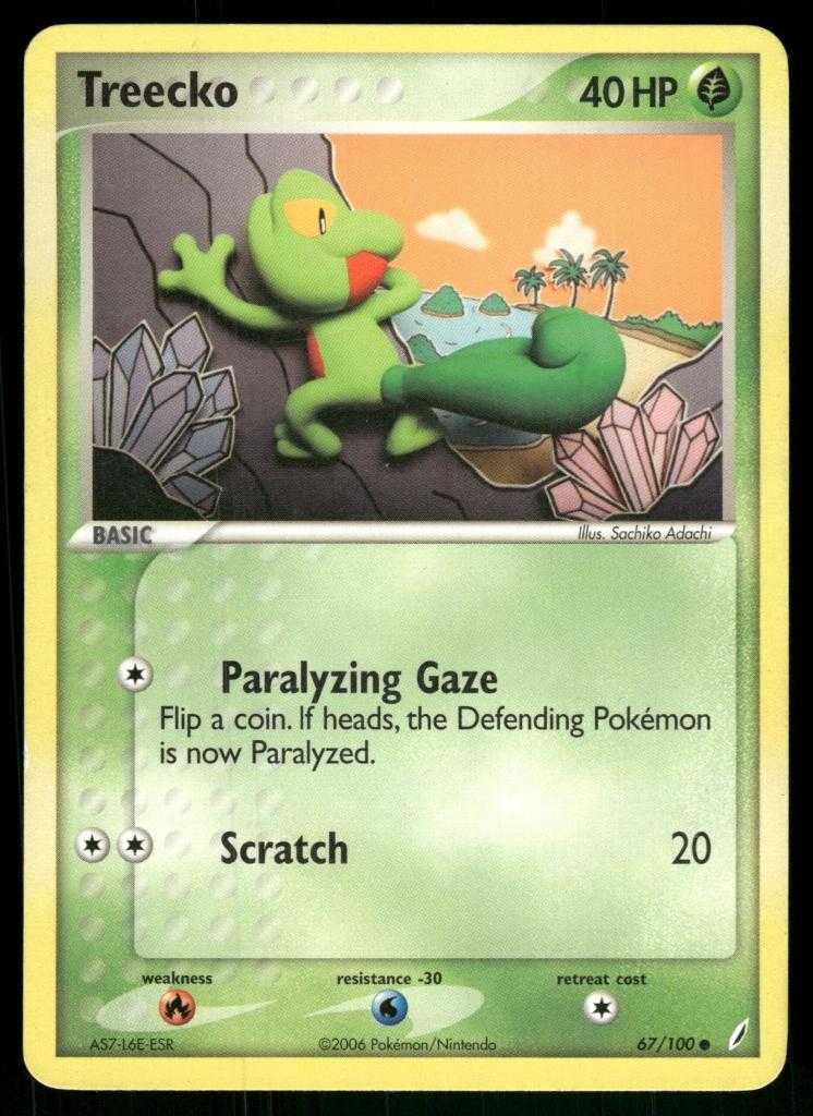 Treecko 67/100 - Crystal Guardians (EX), Verzenden, Gebruikt