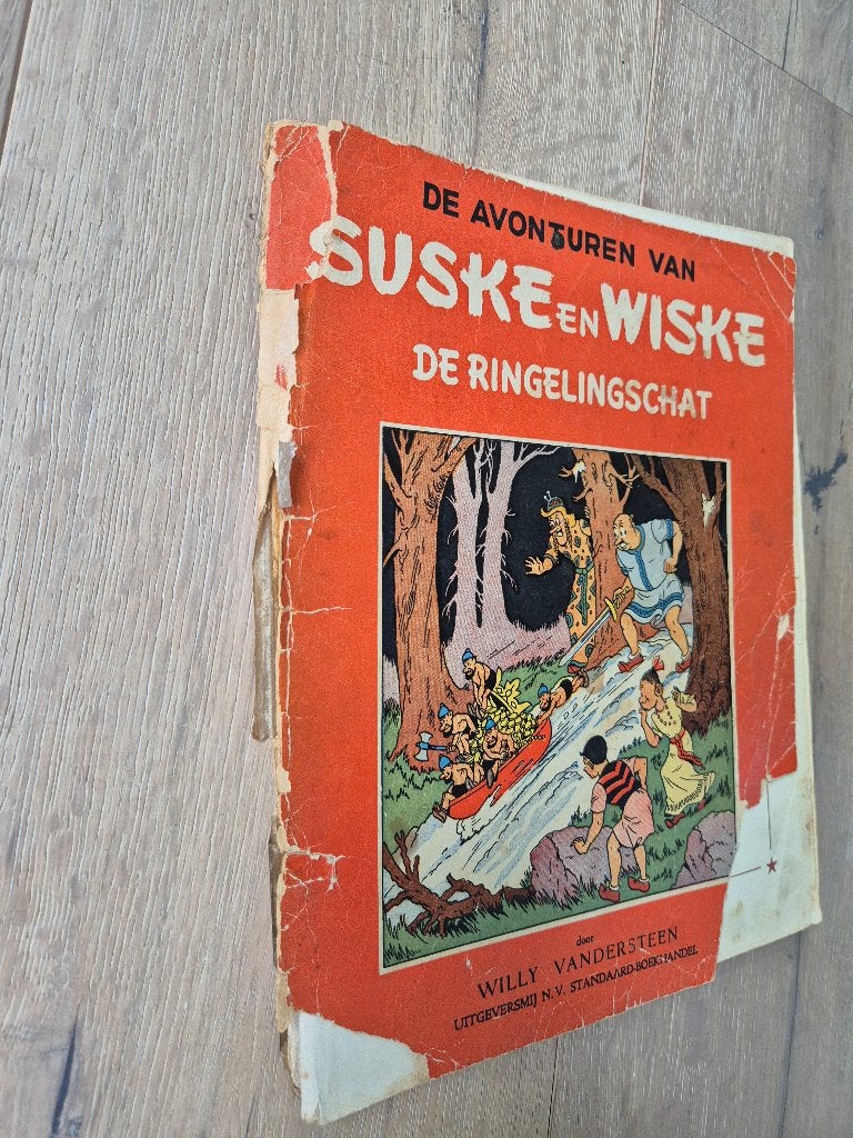 Suske en Wiske - De Ringelingschat - 1e druk, Ophalen of Verzenden, Gelezen, Willy vandersteen