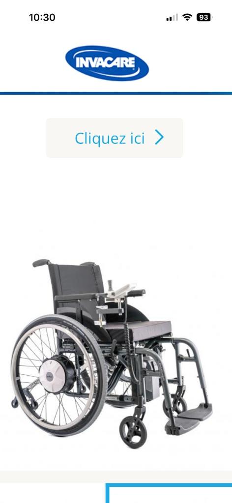 Chaise roulante électrique, Divers, Voitures sans permis & Scooters pour invalides, Neuf, 10 km/h ou moins, Invacare, Enlèvement