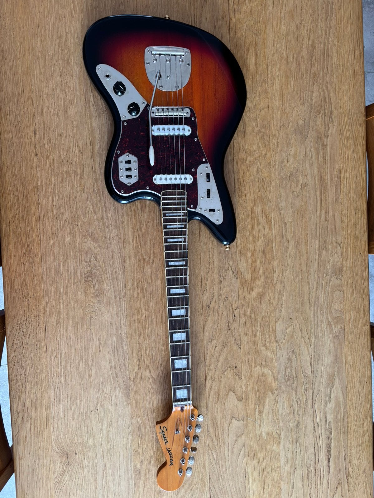 Squier Jaguar Classic Vibe 70’s, Muziek en Instrumenten, Ophalen, Gebruikt, Solid body, Fender