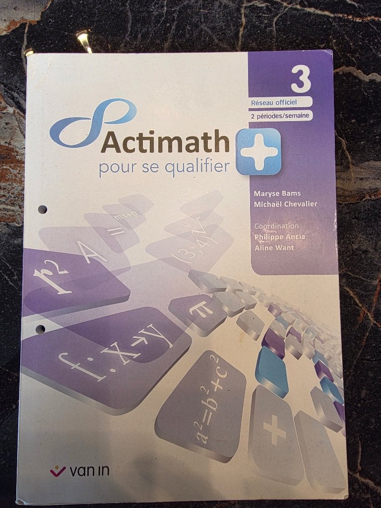 Actimath pour se qualifier 3, Livres, Enlèvement ou Envoi, Neuf, Secondaire inférieur professionnel, Van in