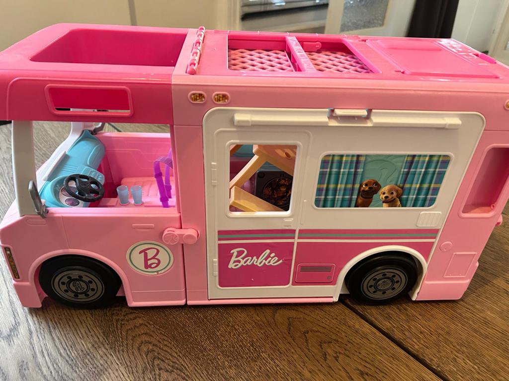 Barbie campervan, Ophalen, Zo goed als nieuw