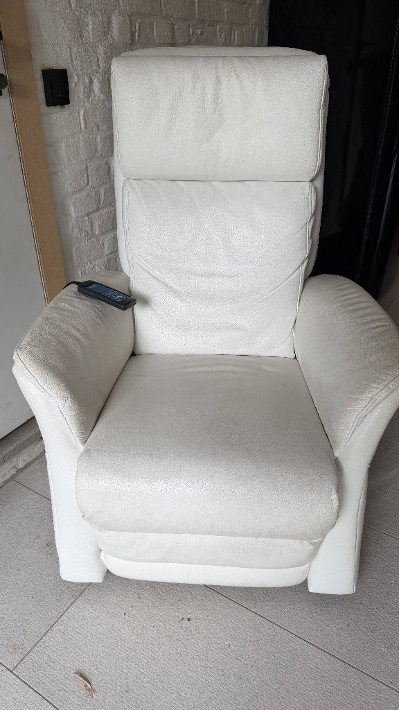 Elektrische Himolla relaxzetel, Maison & Meubles, Fauteuils, Enlèvement, Utilisé, Cuir