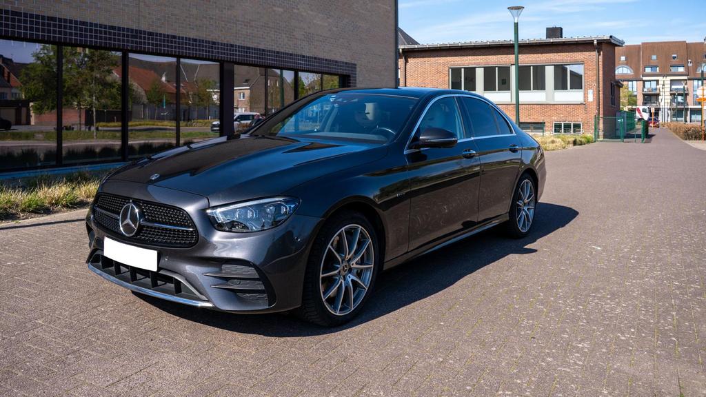 Mercedes-Benz E300de AMG Line – 2021 – 73.350 km, Auto's, Automaat, Euro 6, Zwart, Leder