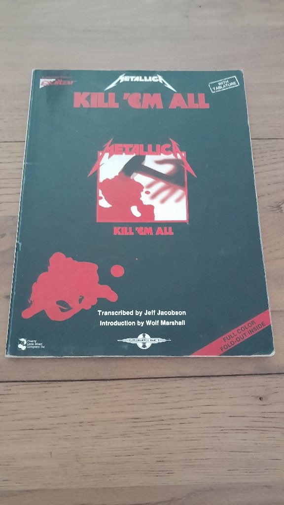 Metallica "Kill 'em All" tabboek, Livres, Musique, Enlèvement ou Envoi, Utilisé, Instrument