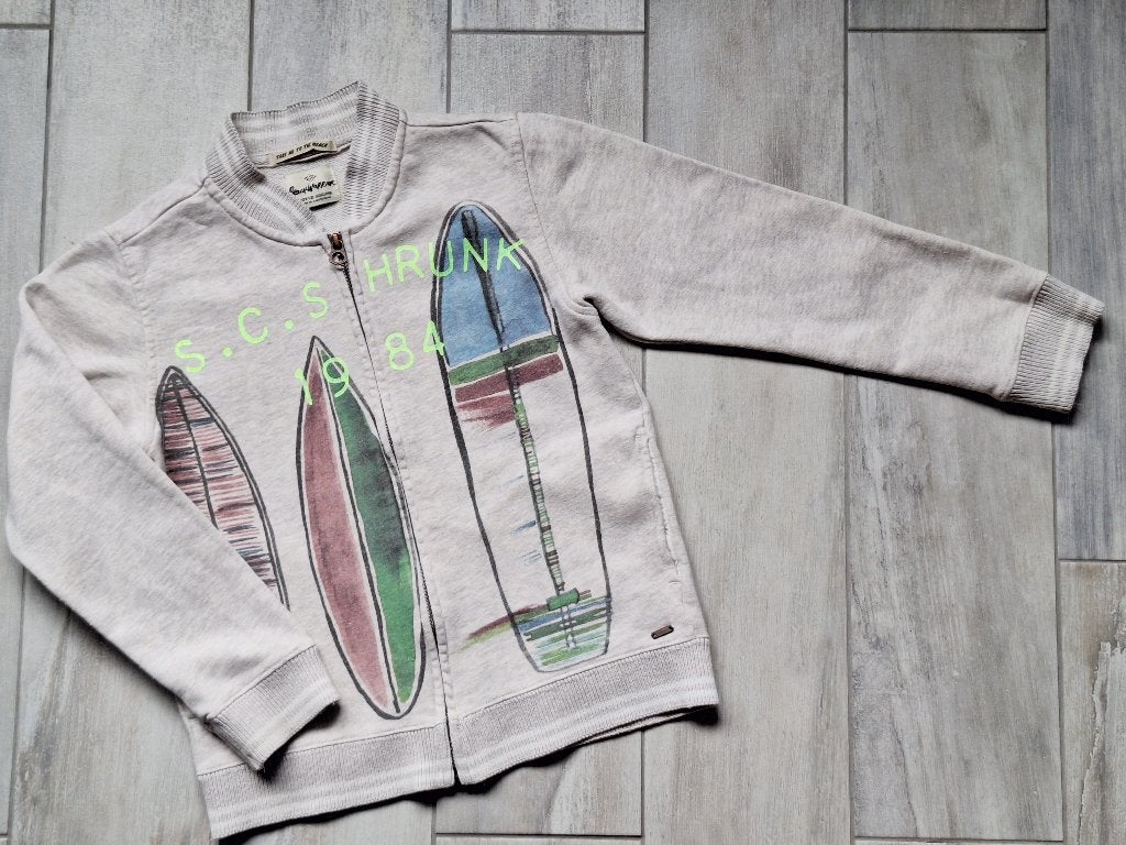 ★ M128 - Trui met rits, Kinderen en Baby's, Kinderkleding | Maat 128, Gebruikt, Jongen, Trui of Vest, Ophalen of Verzenden