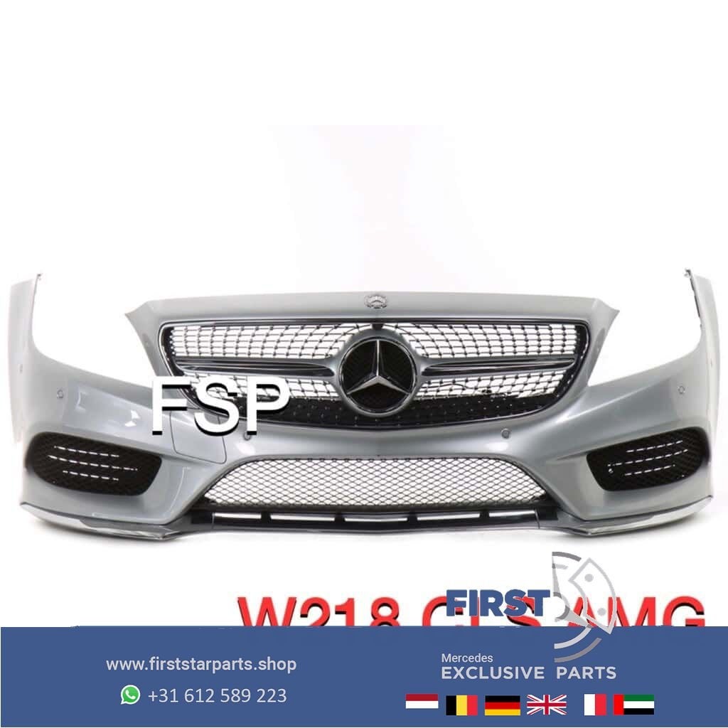 W218 CLS AMG Pakket origineel Mercedes Voorbumper + Achterbu, Gebruikt, -, Ophalen of Verzenden, Bumper