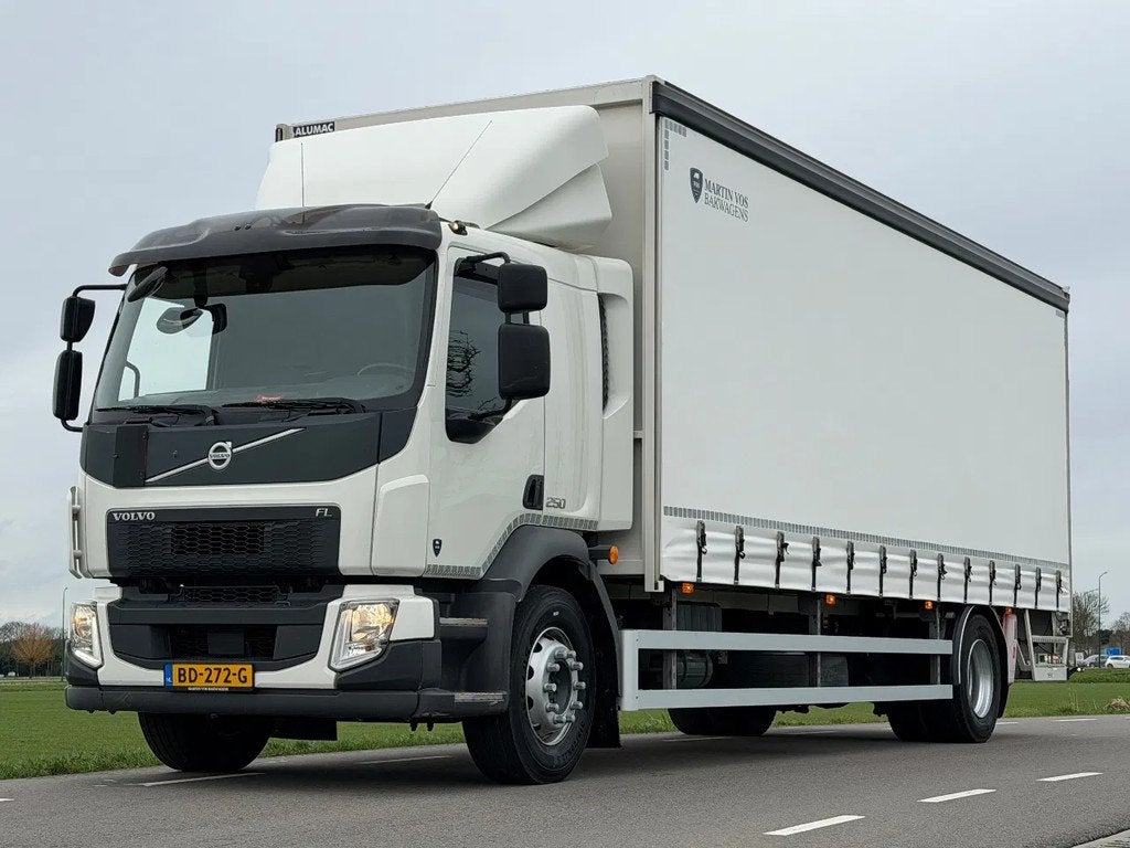 Volvo FL FL250.18 EURO6. 11-2020 Schuifzeil Bakwagen met Laa, Achat, Euro 6, Rétroviseurs électriques, Diesel