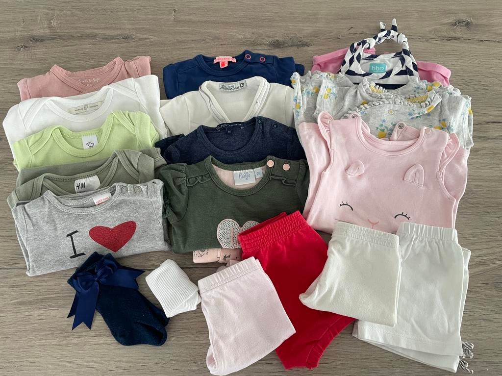 Bundel meisjes kleding maat 56, Kinderen en Baby's, Ophalen, Zo goed als nieuw, Maat 56