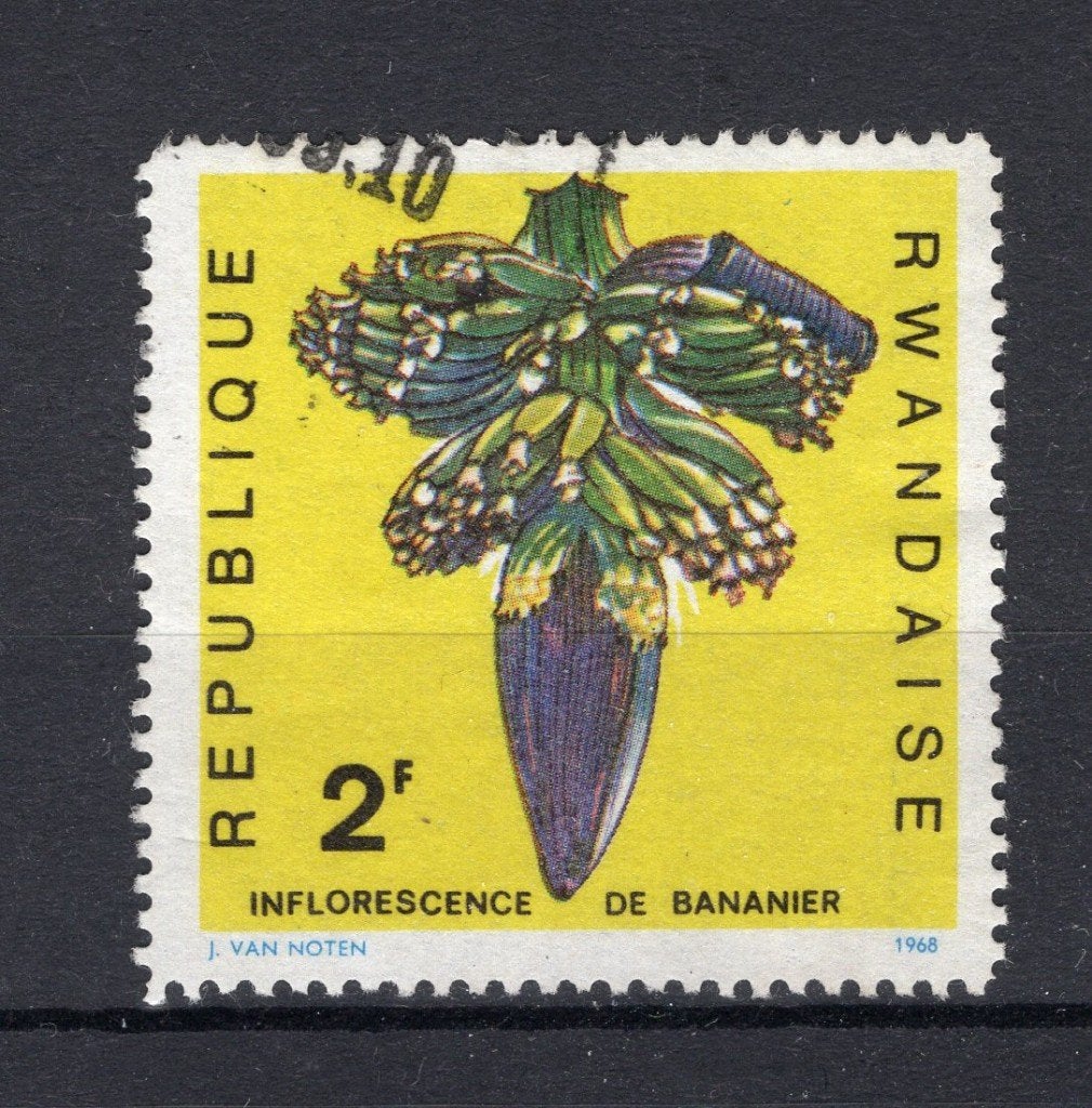 RWANDA, timbré à 256, 1968, Envoi, Affranchi, Oblitéré