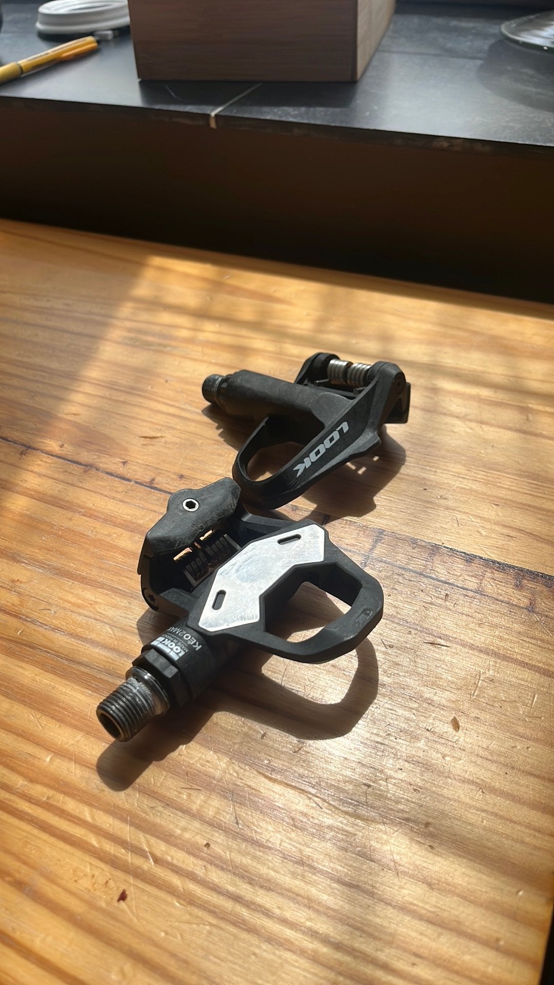 Look Keo 2 Max pedalen, Fietsen en Brommers, Fietsonderdelen, Kunststof, Zo goed als nieuw, Racefiets, Ophalen