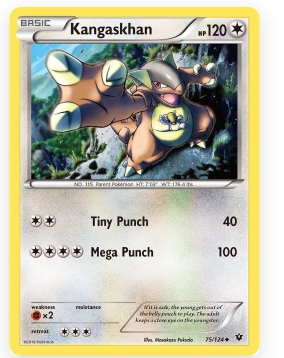 Pokémon - Kangaskhan 120HP, Enlèvement, Comme neuf