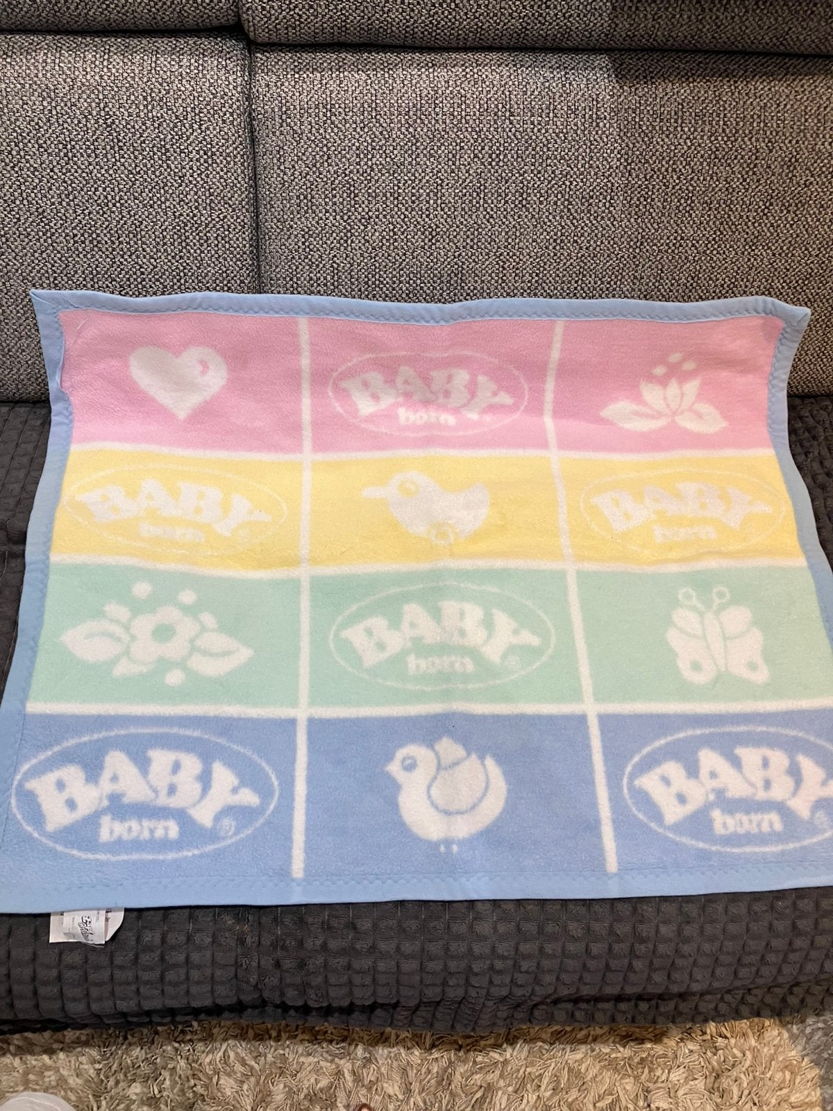 Plaid Baby Born Zapf Création 76 x 60 cm pour poupée, Enlèvement ou Envoi, Utilisé