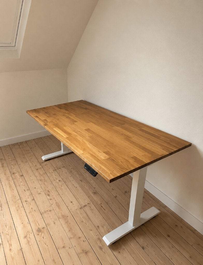 Verstelbare bureau, Huis en Inrichting, Ophalen, Zit-sta bureau, Elektrisch, Hout