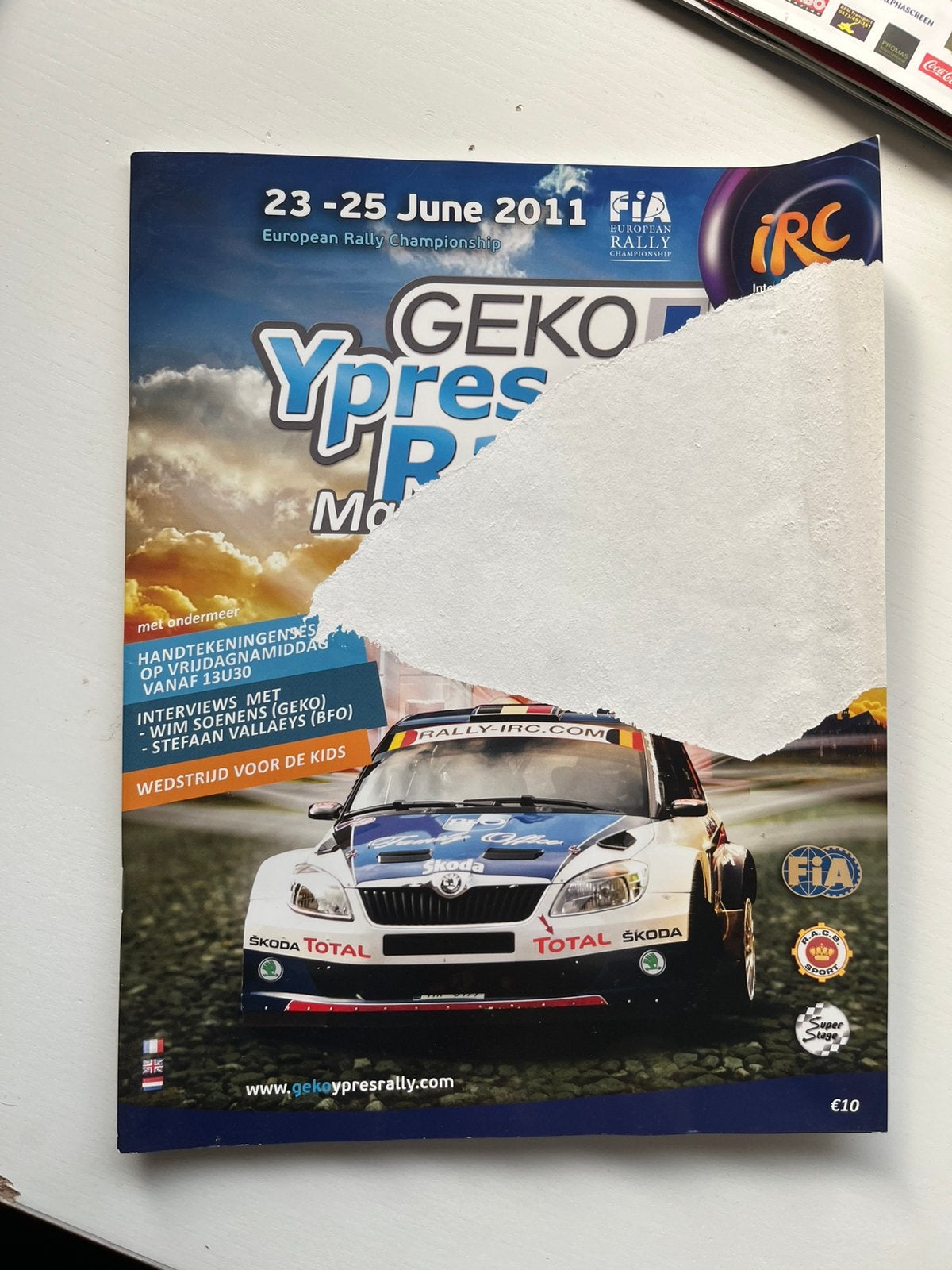 Programma: Geko Ypres Rally 2011, Ophalen of Verzenden, Gelezen