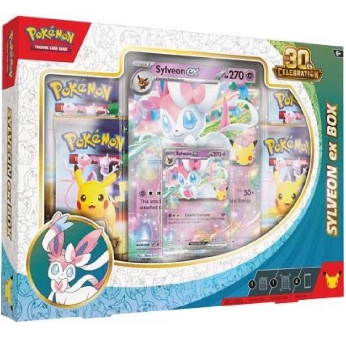 Presale - Pokemon TCG 30th Celebration - Sylveon Ex Box, Hobby en Vrije tijd, Ophalen of Verzenden, Nieuw