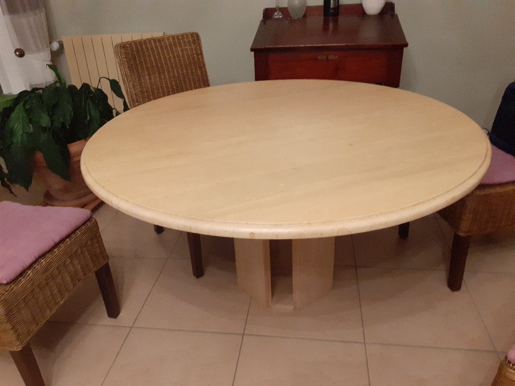 table salle a manger, Maison & Meubles, 100 à 150 cm, Cinq personnes ou plus, Rond, Comme neuf