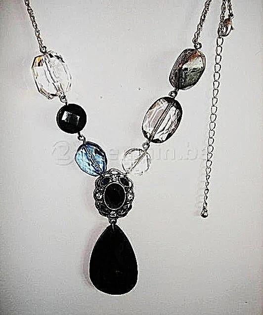 Avon: schattige dunne en lichte ketting, Handtassen en Accessoires, Kettingen, Ophalen of Verzenden, Nieuw, Blauw, Zilver