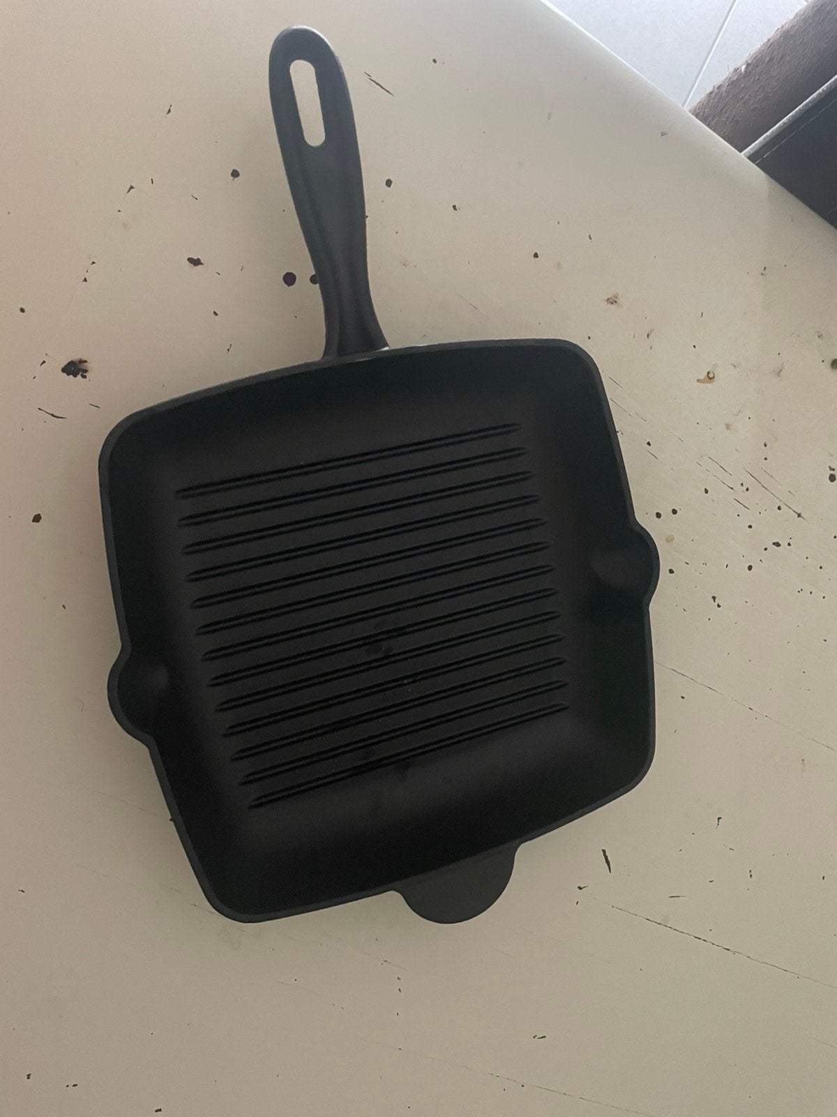 Gietijzeren grill pan, Huis en Inrichting, Ophalen of Verzenden, Zo goed als nieuw