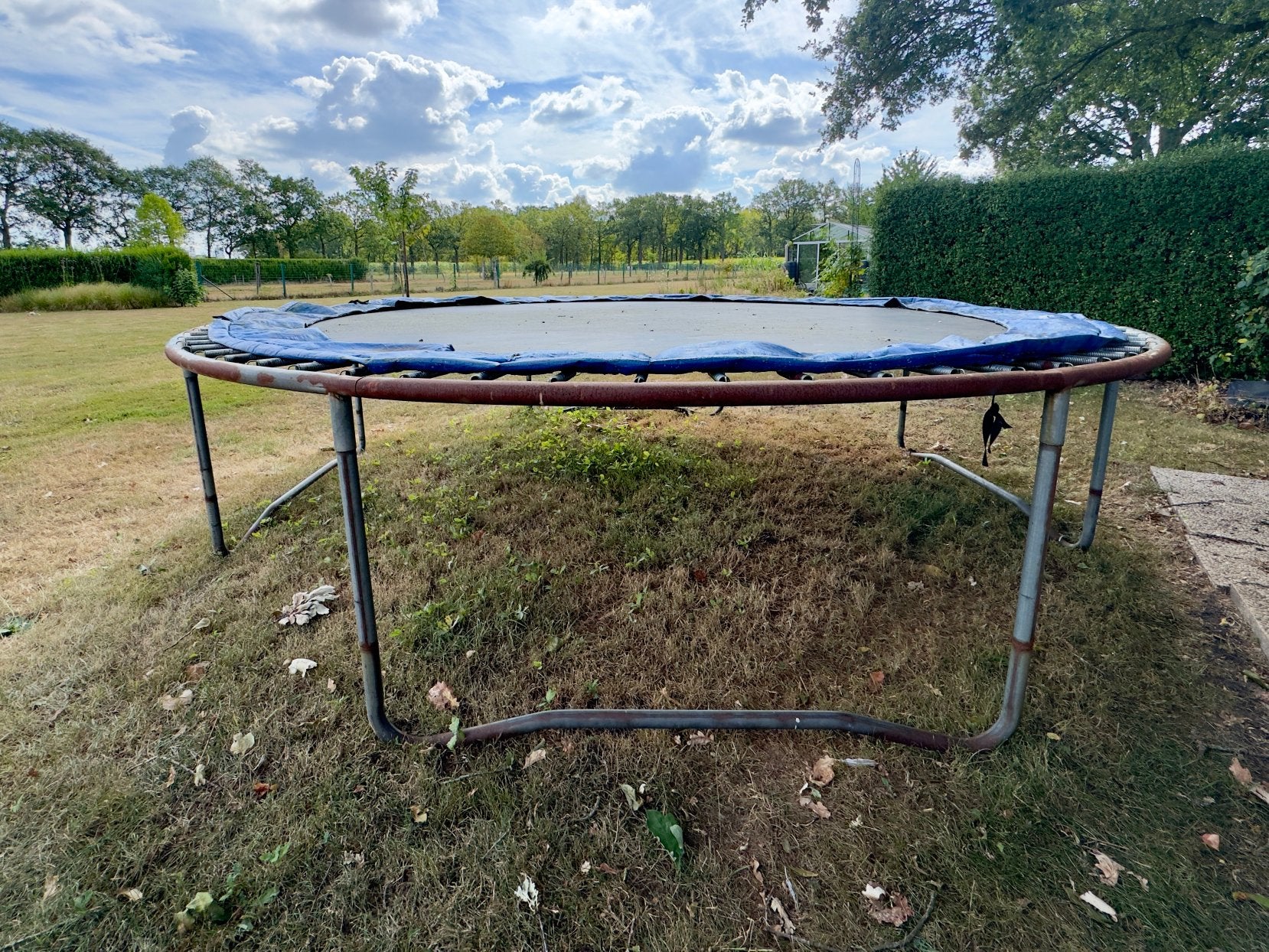 Grote trampoline voor buiten, Ophalen, Gebruikt