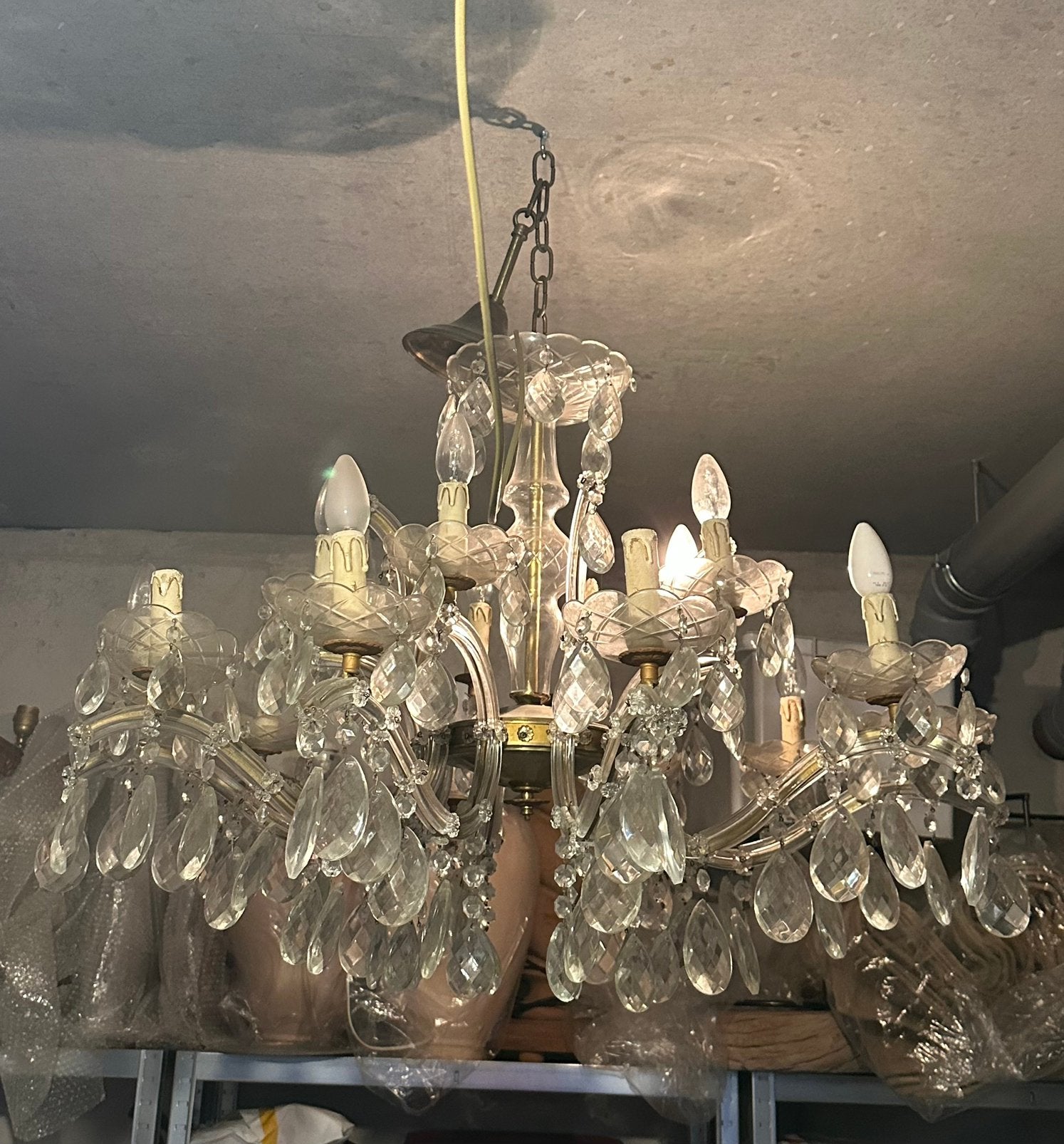 Lustre classique en cristal Marie-Thérèse, Maison & Meubles, Lampes | Lustres, Enlèvement, Comme neuf, Verre