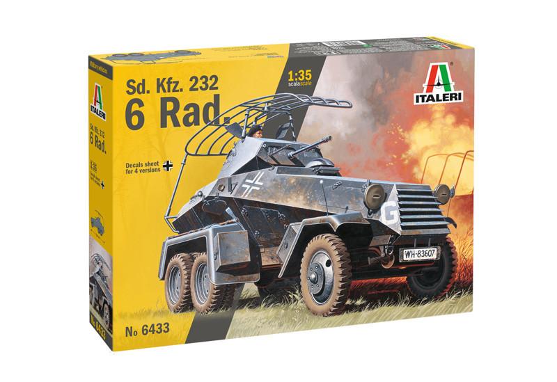 ITALERI 6433 SD.KFZ. 232 6 RAD. échelle 1/35, Neuf, Tank, 1:32 à 1:50, Italeri
