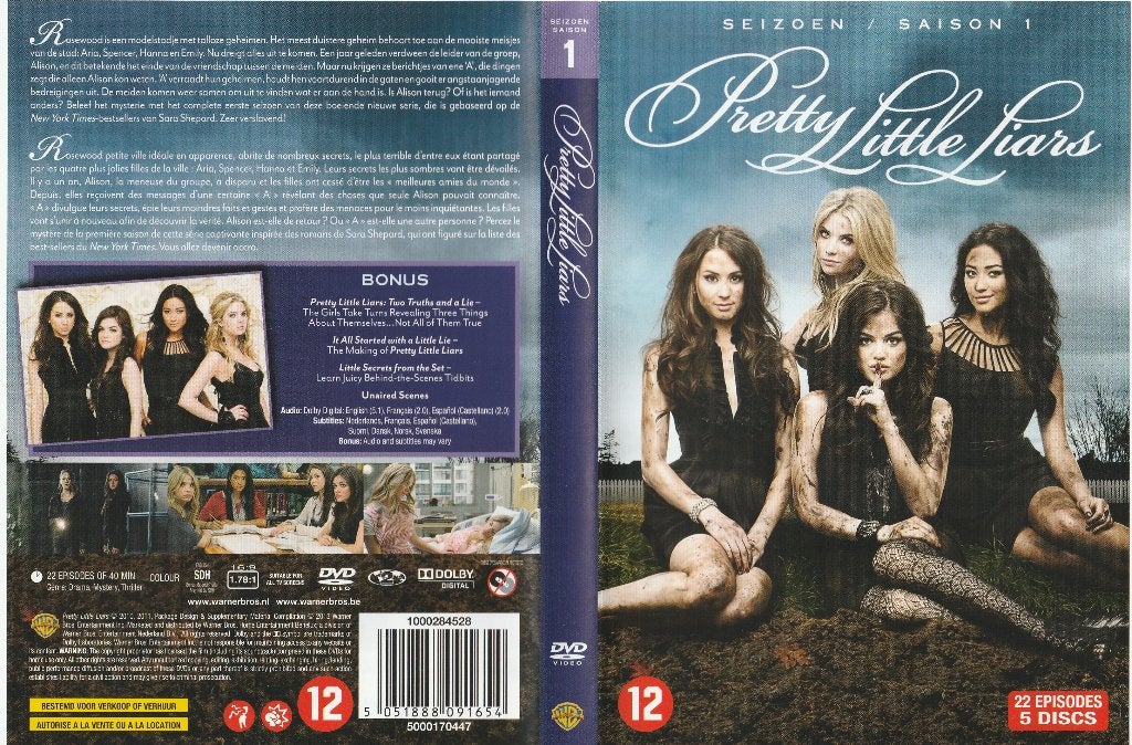 Pritty Little Liars - Saisons 1 à 7, CD & DVD, DVD | Drame, Comme neuf, Autres genres, À partir de 12 ans, Anglais, Français, Néerlandais