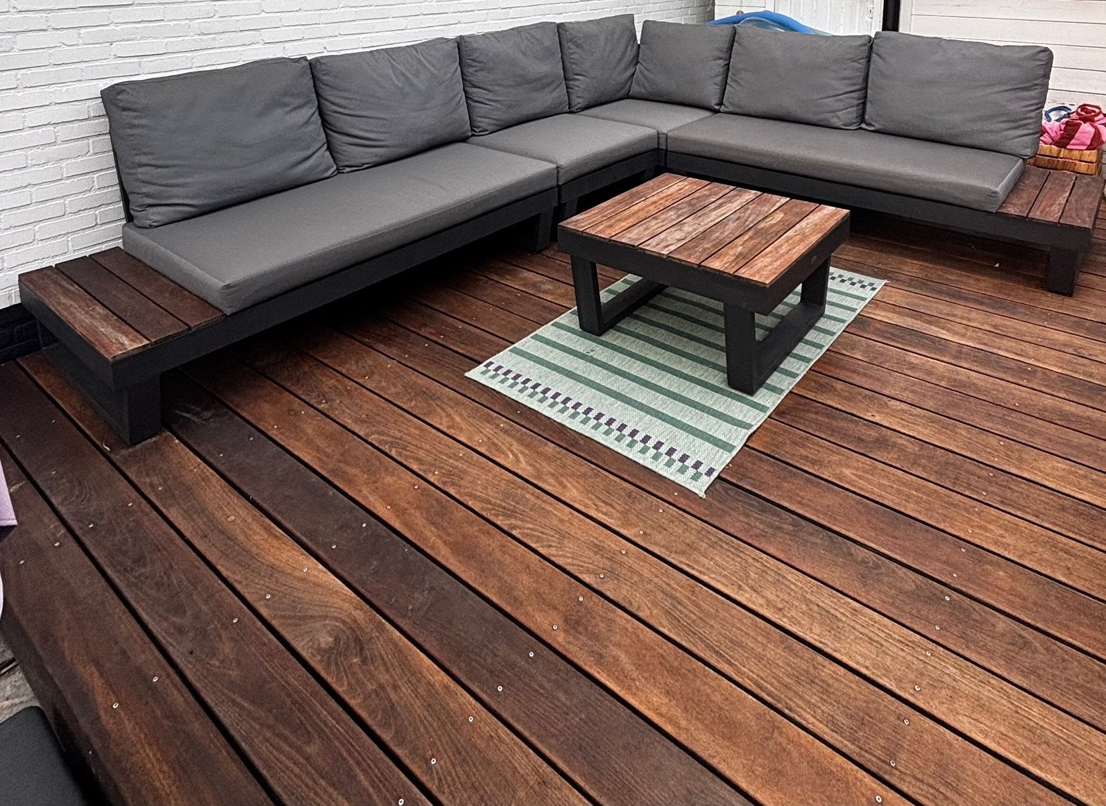 Loungeset Bristol aluminium met all weather kussens, Enlèvement, Comme neuf, Aluminium, Sets de jardin