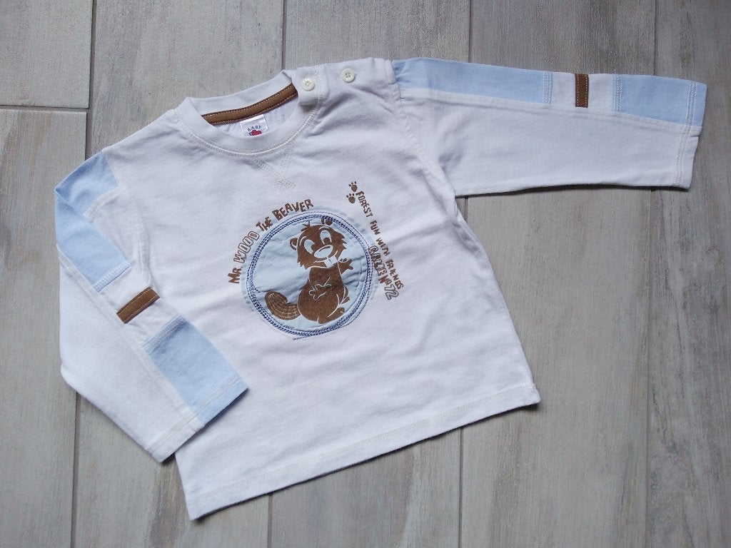 ★ M80 - Longsleeve Bever, Ophalen of Verzenden, Zo goed als nieuw, Jongetje, Shirtje of Longsleeve
