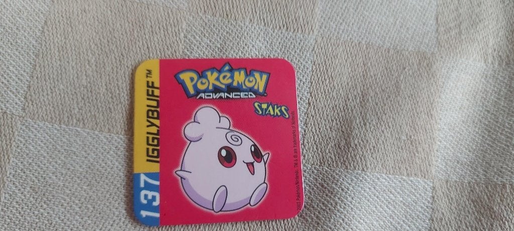 jouet magnétique Pokemon Panini Sticks Igglybuff, Enlèvement ou Envoi, Neuf