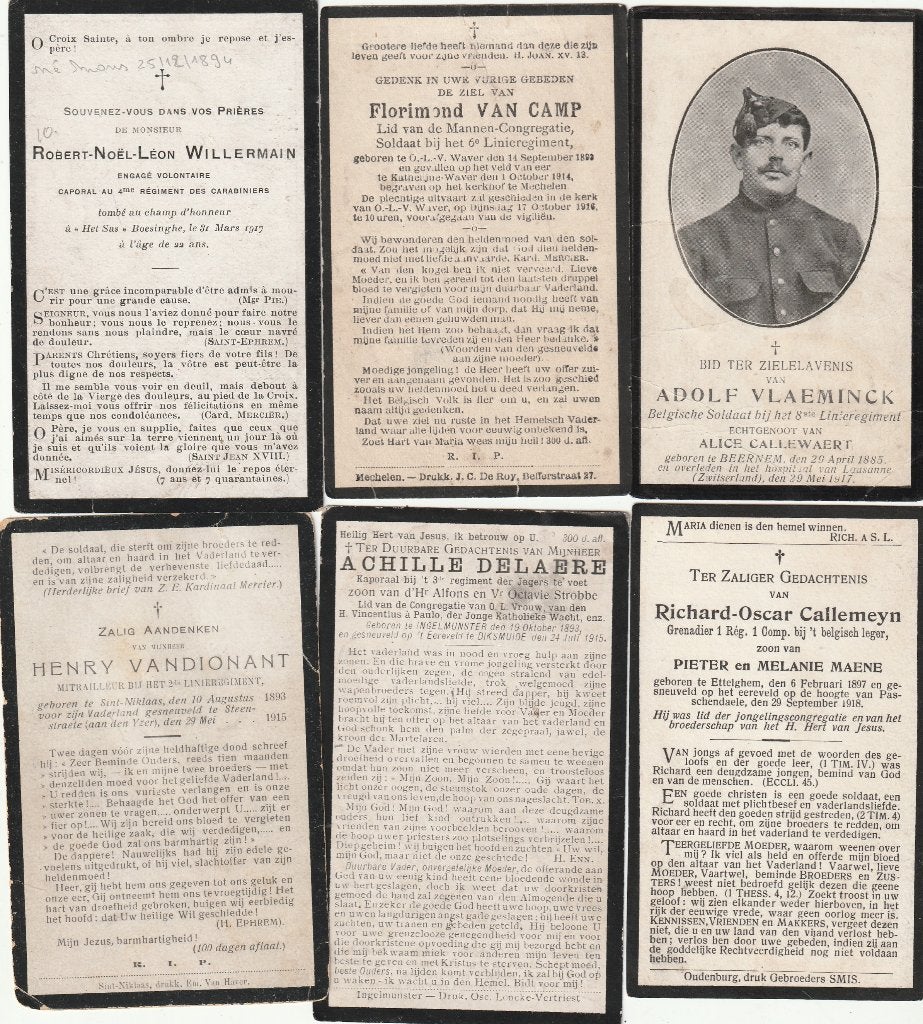 Oorlogslachtoffers 1914-18, Ophalen of Verzenden